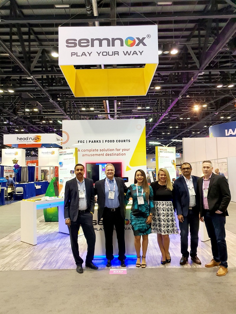 Semnox booth, IAAPA Expo