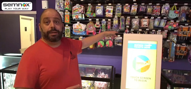 KlaimPrize redemption kiosk